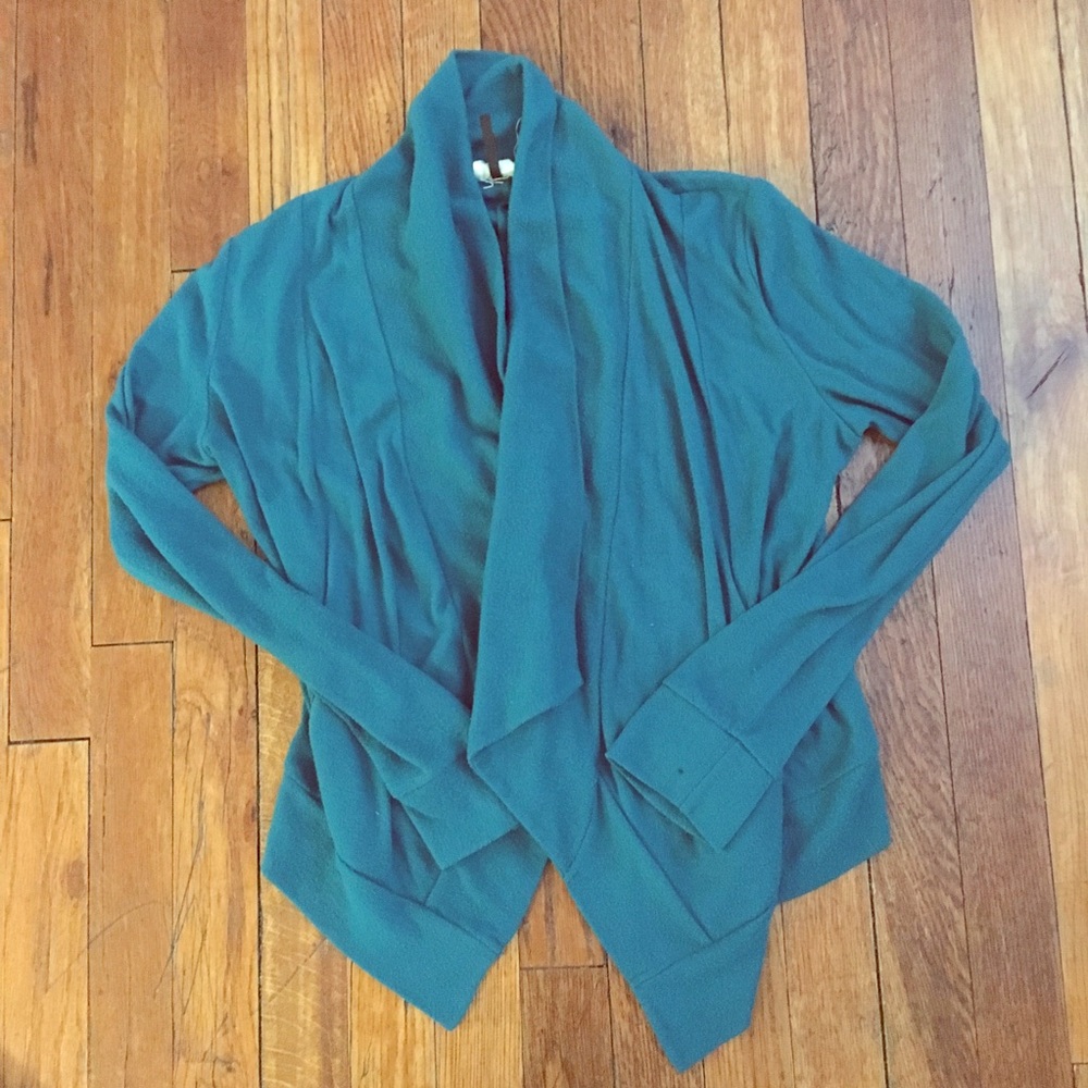 Medium green cardigan